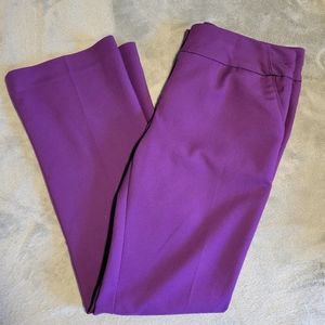 New York & company, purple dress pants, size 4 average
